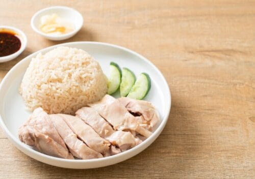 resep nasi ayam hainan sebagai resep masakan untuk penderita kolesterol dan darah tinggi yang enak