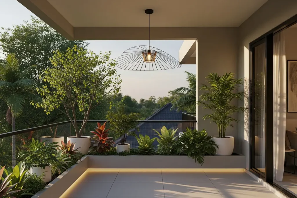 Balkon Bernuansa Taman Mini