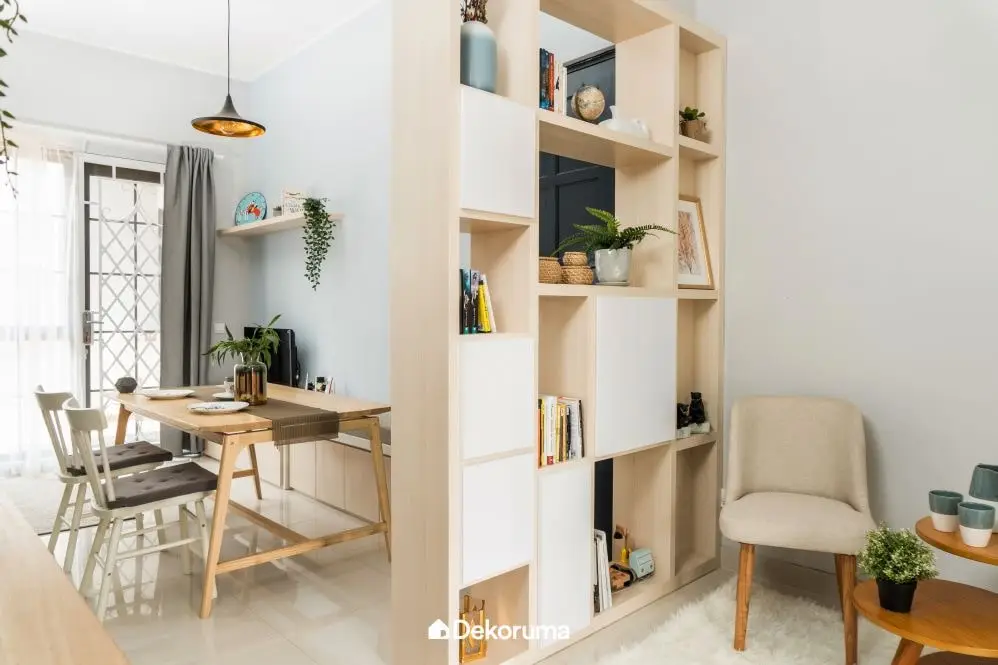 Partisi Rak Terbuka Multifungsi